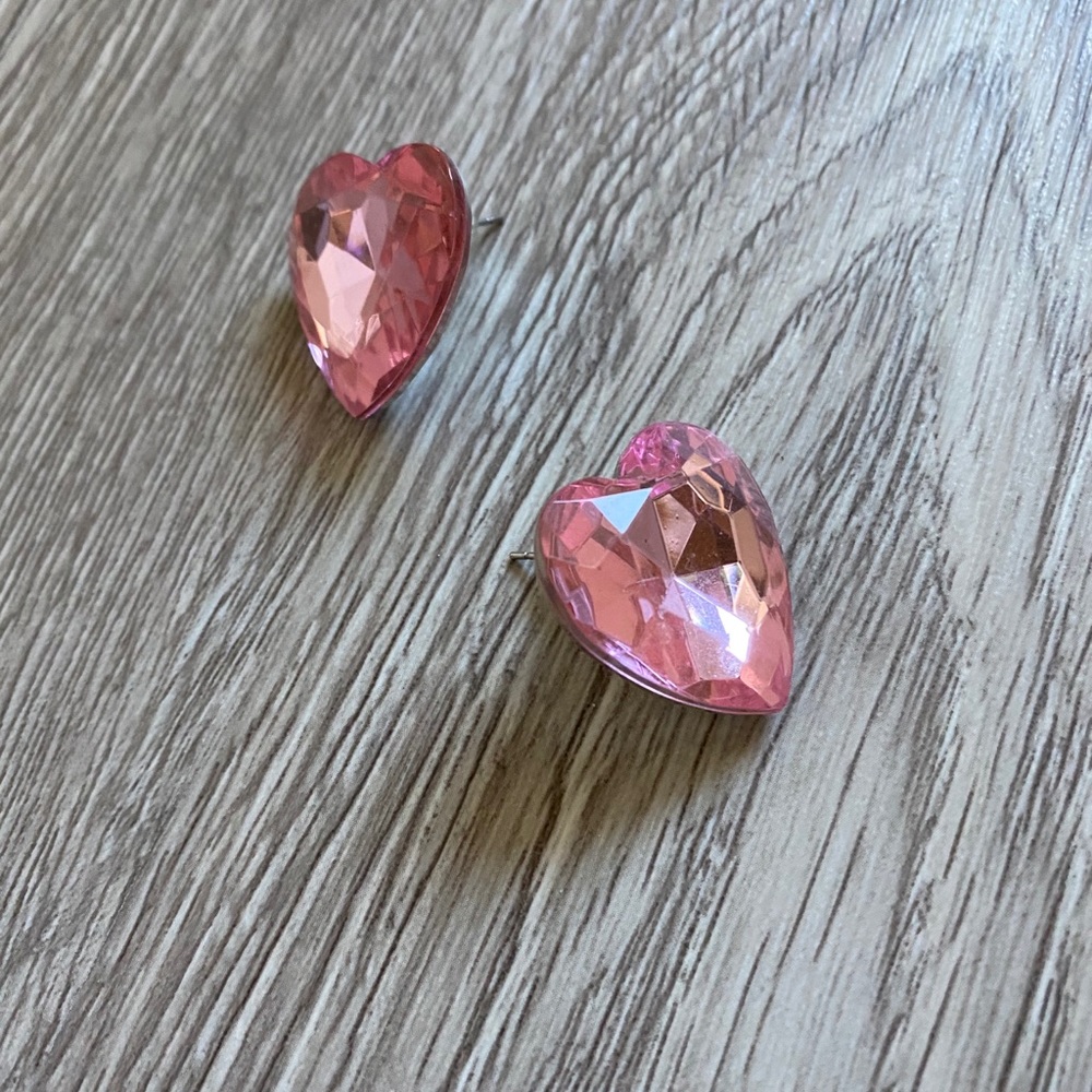 Plastic Japanese Gem Like Earrings (from JAPAN)